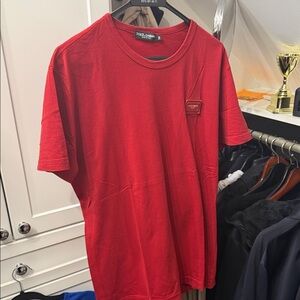Dolce & Gabbana Red Men's T-Shirt -Size 54 (XL)